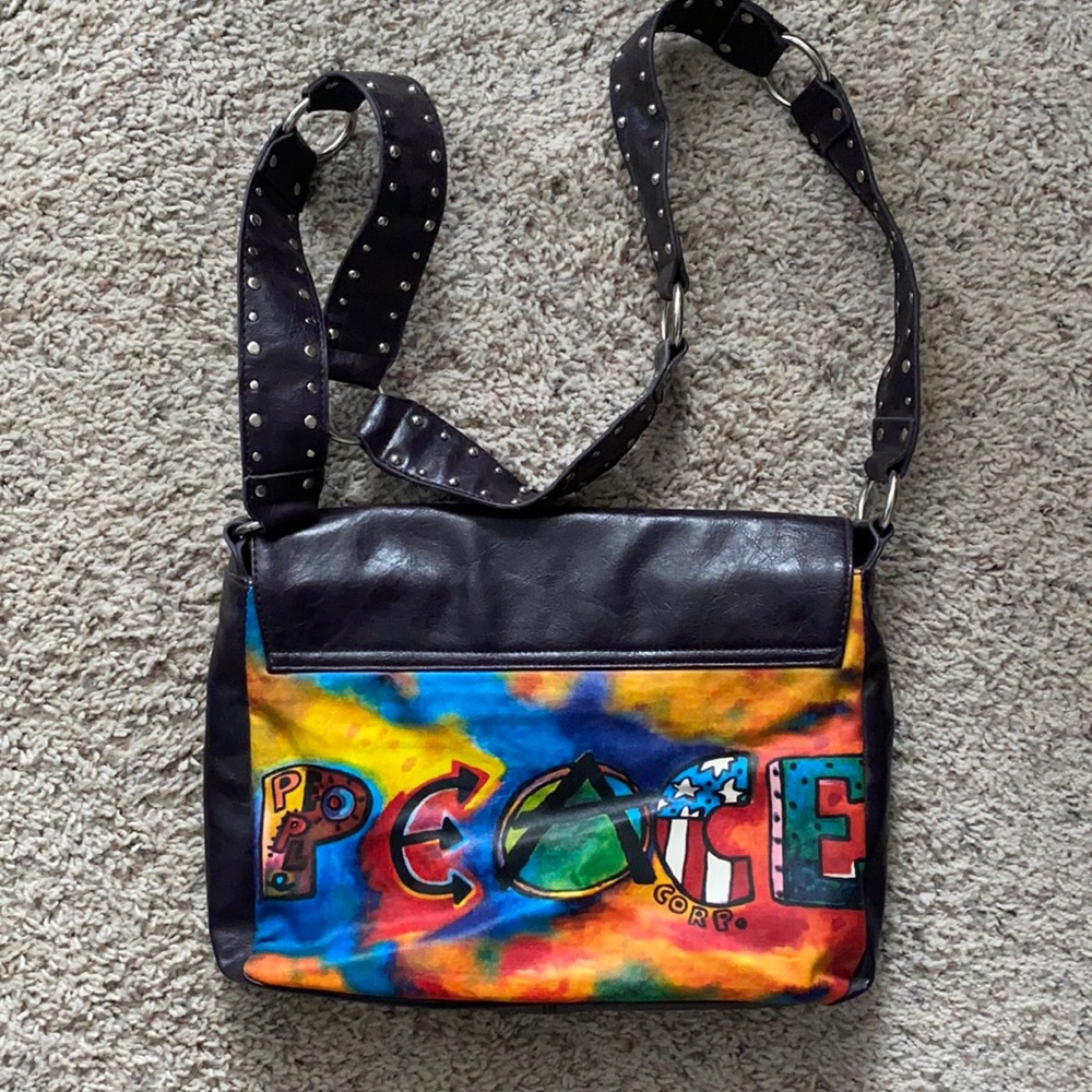 New Susan Nichole PEACE Vegan leather handbag